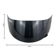 thumbnail image 5 of NIBOLOG Anti-UV Full Face Motorcycle Helmet Lens Visor for LS2 Models, 5 of 8