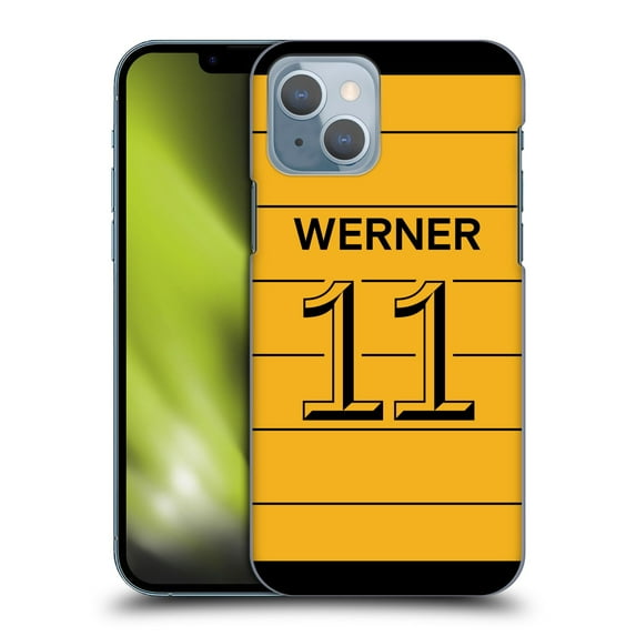 Head Case Designs Officially Licensed Chelsea Football Club 2021/22 Players Away Kit Timo Werner Hard Back Case Compatible with Apple iPhone 14