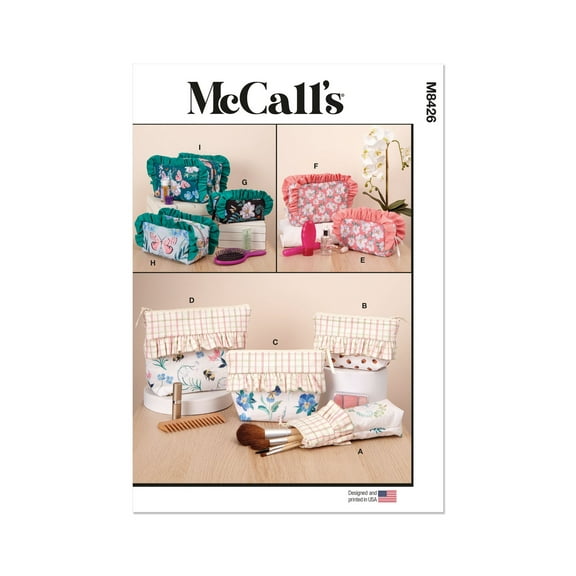 McCall's Sewing Pattern 8426 - Zipper Cases, Size: OS (One Size)