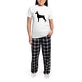 thumbnail image 5 of CafePress - Doberman Santa Women's Light Pajamas - Women's Short Sleeve Print T-Shirt and Pants Light Cotton Pajama Set, 5 of 7