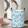 thumbnail image 6 of KLL Sailboats Anchors Waterproof Foldable Laundry Hamper Bucket with Handles for Storage Bin,Kids Room,Home Organizer (Small ), 6 of 7
