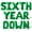 Green, variant on Letter Balloons - SIXTH YEAR DOWN 16" Inch Alphabet Letters Foil Mylar Balloon 6th Birthday Party Banner (Red)