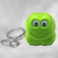 thumbnail image 4 of Encantadora caja de anillo de rana, pequeño regalo de recuerdo, caja de exhibición de joyería linda creativa, caja de joyería, para pendientes colgantes, cumpleaños, compromiso, boda Verde Hugo Titular de la pantalla del anillo, 4 of 10