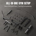 thumbnail image 6 of Mikolo M4 Advanced All-In-One Smith Machine Home Gym Package, 2200 lbs Power Rack Cage with Cable Crossover, 360° Landmine, Barbell Holders and Other Attachments, Total Body Strength Training Cage, 6 of 11