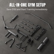 Mikolo M11 Smith Machine Home Gym, 2200LBS Power Rack with Functional Trainer, Cable Crossover, LAT Pulldown, Low Row, Landmine and Plate Storage for Full Body Strength Training