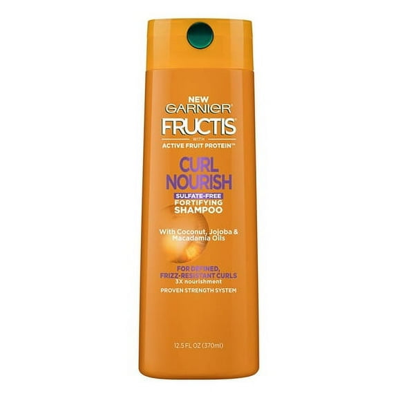 Garnier Hair Care Fructis Triple Nutrition Curl Nourish Shampoo, 12.5 oz, 3 Pack