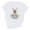 thumbnail image 2 of Yuwull Summer Tops Womens Tops Casual Easter Fashion Printed Short Sleeved T-Shirt Y2K Tops On Clearance14M, 2 of 4