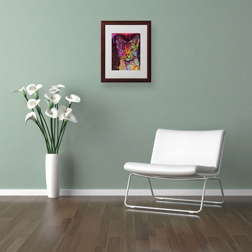 Matted art under acrylic in a wood frame