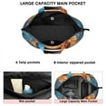thumbnail image 4 of Sac Fourre-Tout de Voyage Polyvalent avec Motifs de Basketball Football Sac de Week-End Léger avec Sangle Réglable pour Entraînement Jeu, 4 of 5