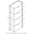 Furinno TurnSTube 5Tier Multipurpose Shelf Display Rack with Square