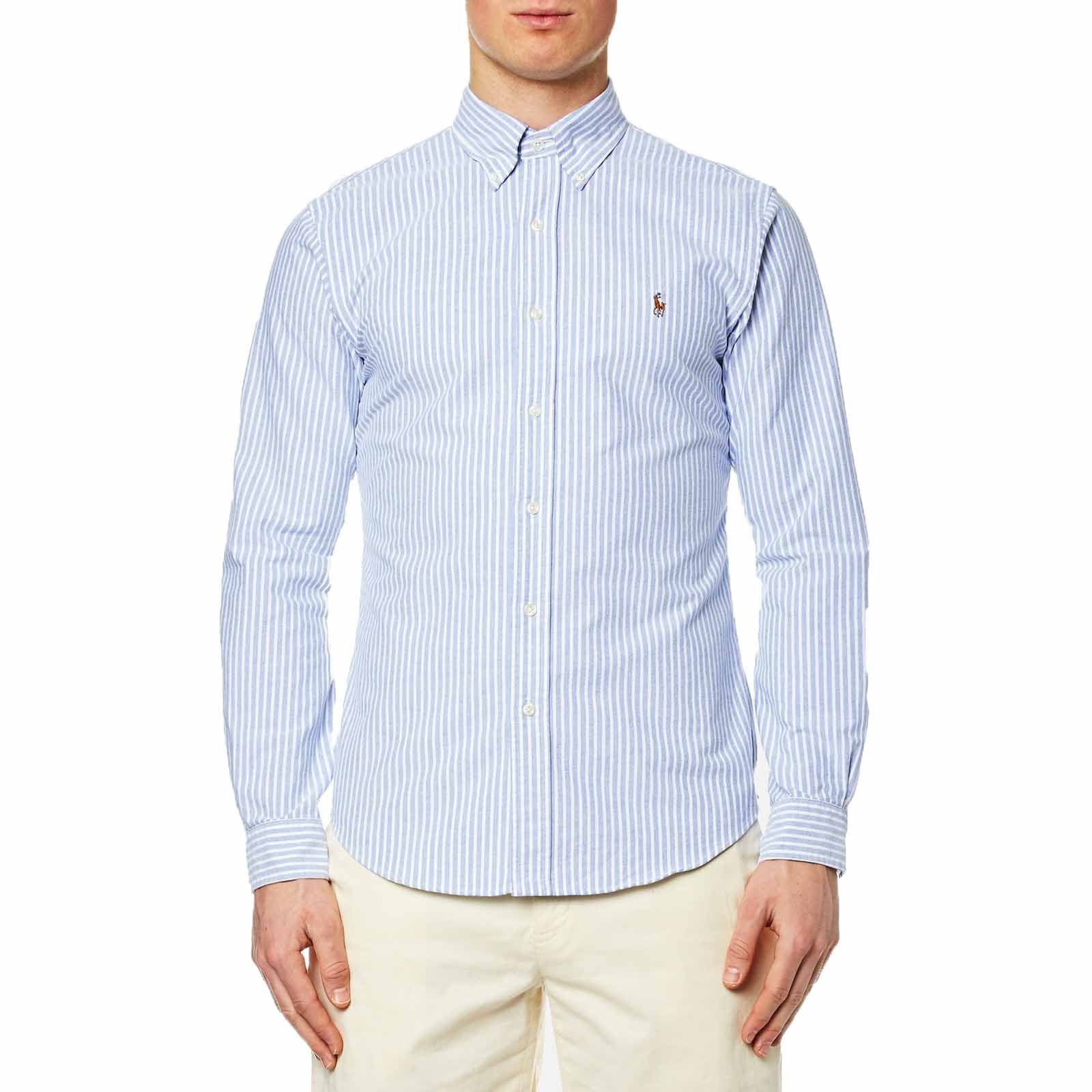 ralph lauren shirt blue and white