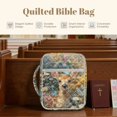 thumbnail image 6 of ZUXONGSY Deer Butterfly Daisy Print Bible Cover Case for Women Quilted Bible Holder Stylish ChuZU Bag with Handle Christian Gift for Book Lover, 6 of 7