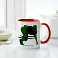 thumbnail image 4 of CafePress - FOOTBALL 6 Green - 11 oz Ceramic Mug - Novelty Coffee Tea Cup, 4 of 4