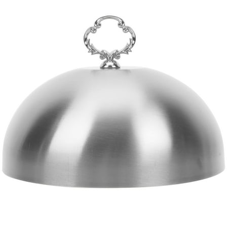 

Round Shaped Stainless Steel Lid Food Lid Western Food Cover Dust-proof Cover