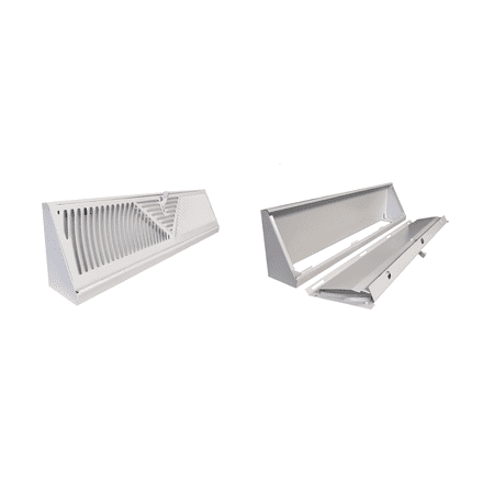 

TruAire TruAire White Steel Baseboard Diffusers 24 inch