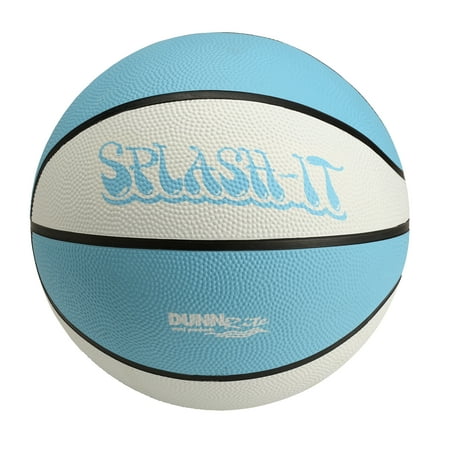 Dunn Rite 9 inch White and Aqua Pool Basketball