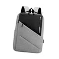 thumbnail image 2 of Mochila de negocios de gran capacidad, portátil para hombres, bolsa de viaje para la oficina y compras. Gris, 2 of 9