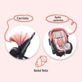 thumbnail image 2 of Carriola Para Bebé Starkids Lyra Convertible A Autoasiento Rosa, 2 of 7