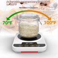 thumbnail image 3 of Warmer Mat Upgraded for Home Kitchen – Sourdough Heating Mat 1°F Precision Control (70–100°F), Auto Heat On/Off, 12H Timer, Game Changer for Home Bakers, 3 of 5