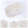 thumbnail image 2 of REGALWOVEN 3 Packs Storage Basket, Shelf Closet Storage Bin for Key Tray Bowl for Entryway Desk, Catchall Home Decor White 11.8*6.7*3.5in, 2 of 5