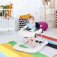 thumbnail image 1 of Costway Andador 2 en 1 y Asiento con Altura Regulable Música Luces y Espejo Primeros Pasos para Niños 6-18 meses Blanco 78,5 x 64,5 x (31,5-57) cm, 1 of 10
