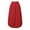 Red, variant on Paiwinds Women's Ankle Length Solid Stretchy Elastic Waist A-Line Skirt Flowy Casual Long Skirt for Daily and Relaxed Wear