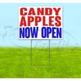 thumbnail image 1 of Candy Apples Now Open (18" x 24") Yard Sign, Includes Metal Step Stake, 1 of 6