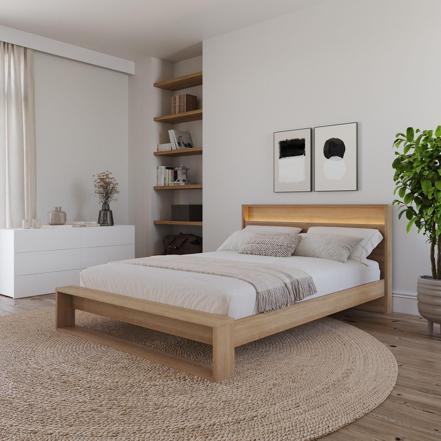 Gael Headboard with Integrated Lighting