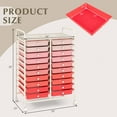 thumbnail image 3 of Costway 20 Drawers Rolling Storage Cart Art Craft Organizer on Wheels Multipurpose Pink Gradient, 3 of 10