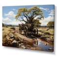 thumbnail image 2 of Designart "Green Old Cart Cart " Transportation Canvas Art Print, 2 of 5