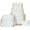 White Blue, variant on Bow Backpack for Women, 3 Pcs Cute Kawaii Backpack Laptop Rucksack Travel Daypack Coquette Aesthetic Nylon Rucksack (Black White)