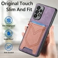 thumbnail image 5 of ELEHOLD for Samsung Galaxy A53 5G, Wallet Phone Case,Slim Leather Shockproof Lens Protector with Card Slot Anti-Scratch Case Cover,Support Magnetic Car Mount, purple, 5 of 8