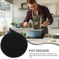 thumbnail image 3 of CIMAXIC 2Pcs Heat Resistant Pot Cushions Black Pot Pads For Living Room, 3 of 6