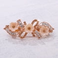 thumbnail image 3 of 2 piezas Pin de pelo de diamantes de imitación Rose Flower Shape Pony Holder Clip de cola de caballo Flower Bobby Mujeres Tocado Decoraciones para el cabello para mujeres (Color surtido), 3 of 7