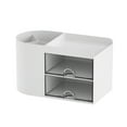 thumbnail image 3 of Office Desk Organizer with Drawer, Office Supplies and Desk Accessories,Pen Storage Box (White), 3 of 6