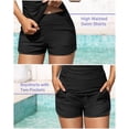 thumbnail image 3 of Traje de baño Tankini Tempt Me 2025 para mujer, negro, con pantalones cortos, talla S, 3 of 6