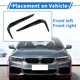thumbnail image 3 of Cubierta de Luz Antiniebla Frontal Izquierda y Derecha, Parachoques Frontal, No.51118070541, Moldura de Luz Antiniebla para BMW 5-Series G30 G31 M-Sport, Negro Brillante, ABS, 3 of 6