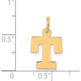 thumbnail image 5 of 14K Yellow Gold Small Block Letter T Initial Charm Made In United States yc664t, 5 of 6