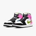 thumbnail image 3 of (Men's) A i r-Jor-dan 1 Mid SE 'Cyber / Fuchsia' (2020) CZ9834-100 Sneakers Adult U, 3 of 6