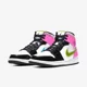 thumbnail image 3 of (Men's) A i r-Jor-dan 1 Mid SE 'Cyber / Fuchsia' (2020) CZ9834-100 Sneakers Adult U, 3 of 6