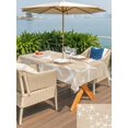 thumbnail image 5 of Outdoor Tablecloth with Umbrella Hole for Patio/Picnic/Party/Camping, Coastal Starfish Waterproof Table Cloth Rectangle Table Cover Washable, Summer Ocean Waves Ombre Sea Beige (52"x 70"), 5 of 8