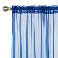 thumbnail image 5 of Deconovo Rod Pocket Sheer Curtains for Bedroom 52x84 inch Royal Blue Set of 2, 5 of 7
