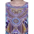 thumbnail image 5 of Miss Lavish London Kaftan Dresses for Women,Beach Kaftan Coverups,Hawaiian Coverups for Women,Long Beach & Swimsuit Coverups,Plus Size African Caftan Dress,Moroccan Style Loungewear Purple XL, 5 of 6