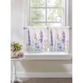 thumbnail image 3 of Half Window Curtains 24 Inches Long, Lavender Spring Window Treatment Curtain Drapes, Farmhouse Pastoral Pastel Flowers Short Curtains Tiers for Kitchen Over Sink, 27.5"x24", 2 Panels, 3 of 7