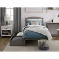 thumbnail image 2 of AFI Warren Platform Bed with 2 Storage Drawers Grey Twin XL, 2 of 5