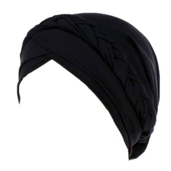 Chemo Cancer Head Hat Cap Ethnic Bohemian Pre-Tied Twisted Braid Hair Cover Wrap Turban Headwear