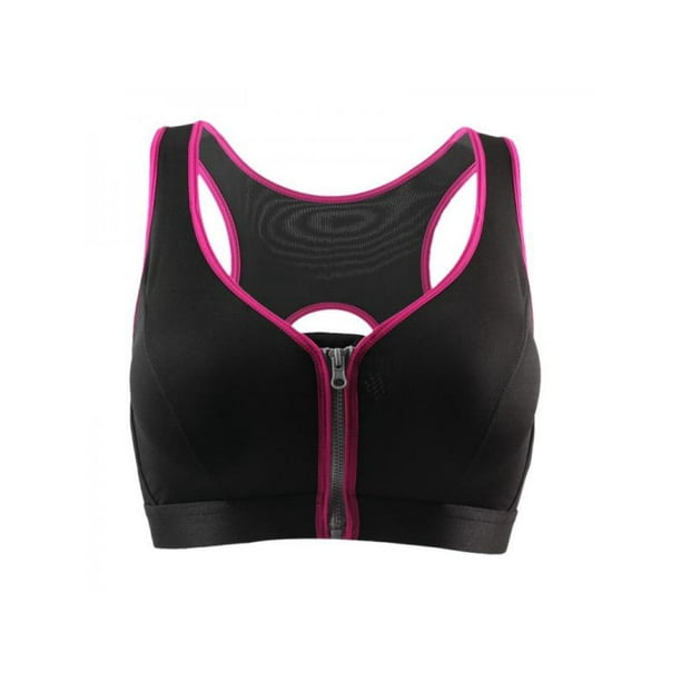 Luxsea Luxsea Womens Chest Front Open Zipper Sports Shockproof