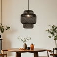thumbnail image 2 of Arturesthome Bamboo Pendant Light Handmade Weave Lampshade, 2 of 11