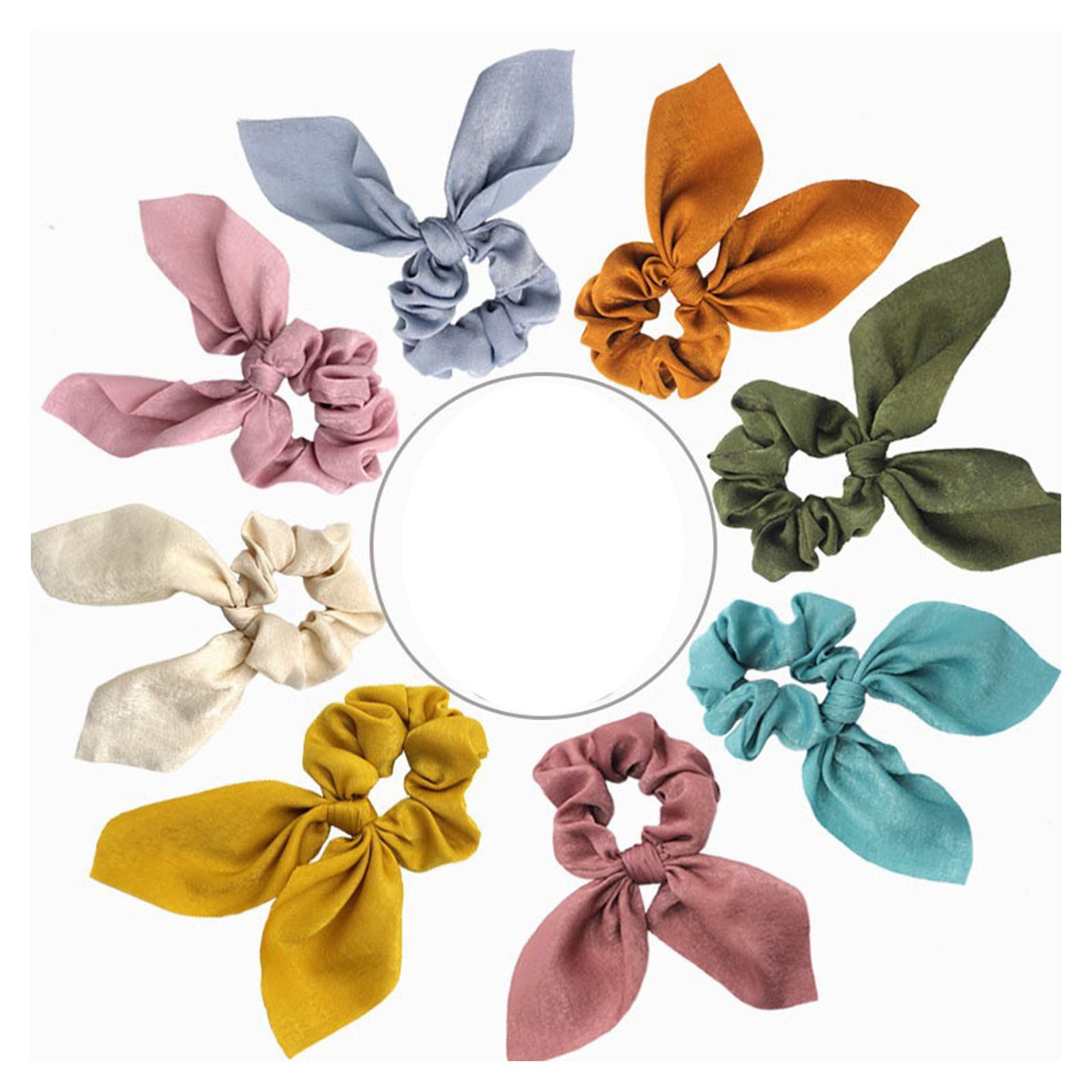 Silk Ponytail Holders for Women's Hair Brush Holder Thick Ties Tie Headbands for Women's Hair Rubber Bands Size Hair Ties Scrunchies Small Styling Head for Girls Hair 8 below Items Hair Ponytail