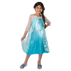 Disney Frozen Elsa Classic Blue Satin Dress for Girls Size 4-6X